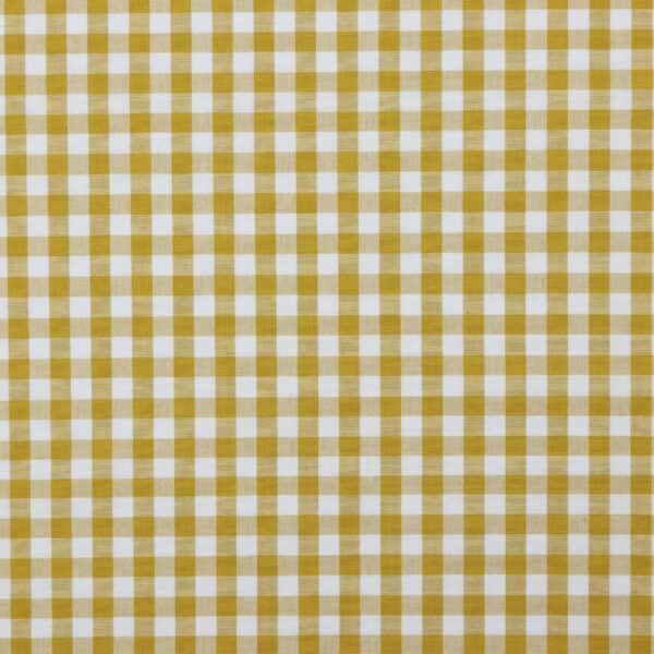 BOMULLSTYG SKJORTKLASSIKER OKRAGUL/VIT RUTIG 10MM FG 87045