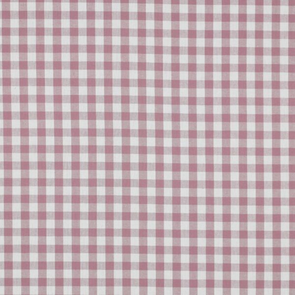 BOMULLSTYG SKJORTKLASSIKER MALVA/VIT RUTIG 10MM FG 87051