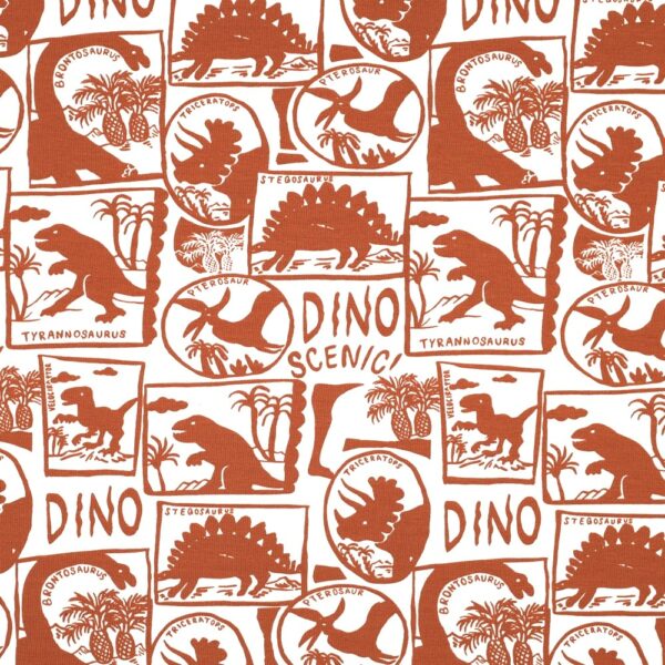 TRIKÅ DINO ROSTBRUN/VIT FG 3