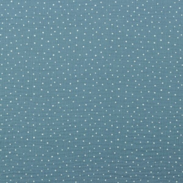 MUSLIN LILLA PRICKEN DIMBLÅ FG 20