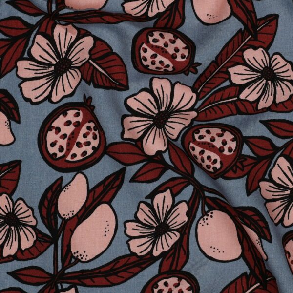 Viskos Granatäpple blå/beigebrun fg 7