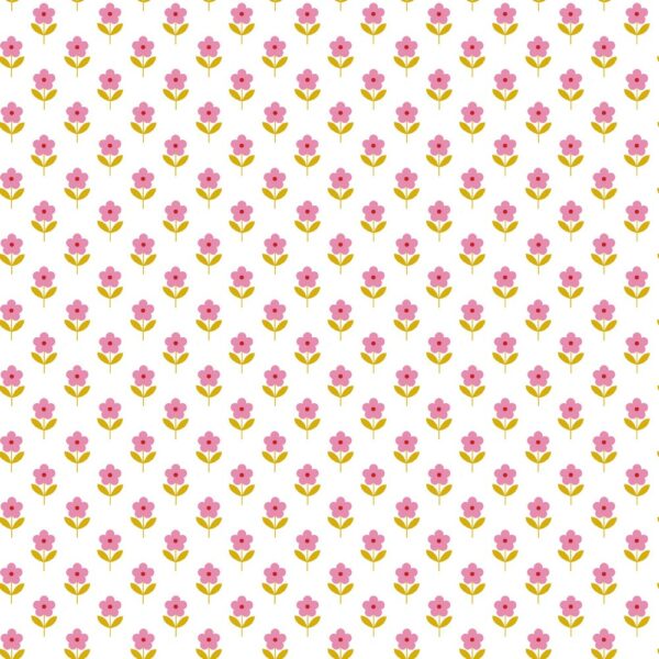 BOMULLSTYG SOMMARÄNG ROSA/VIT FG 3409