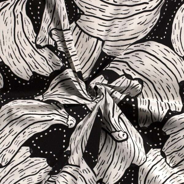 HALVLINNE BANANERNAS BANAN SVART/OFF WHITE FG 69