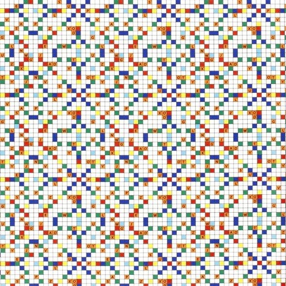 BOMULLSTYG KORSORD RÖD/GRÖN/BLÅ FG 50