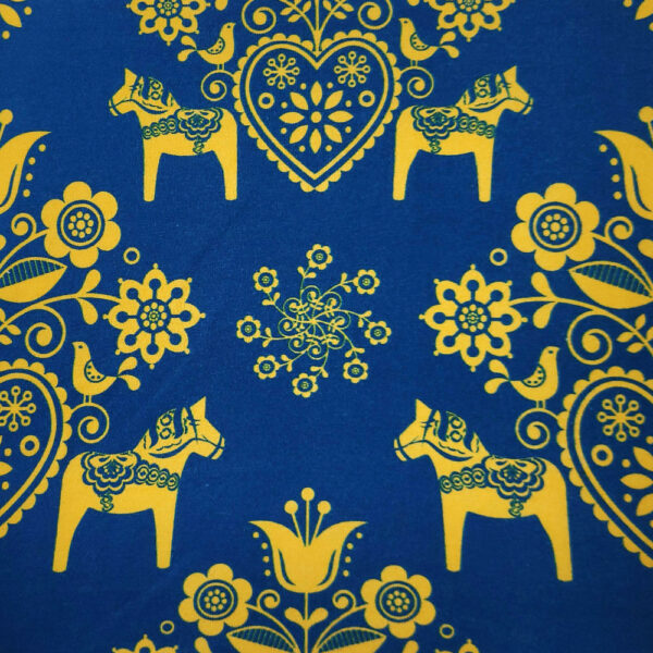 TRIKÅ EKO DALAHÄST BLÅ/GUL