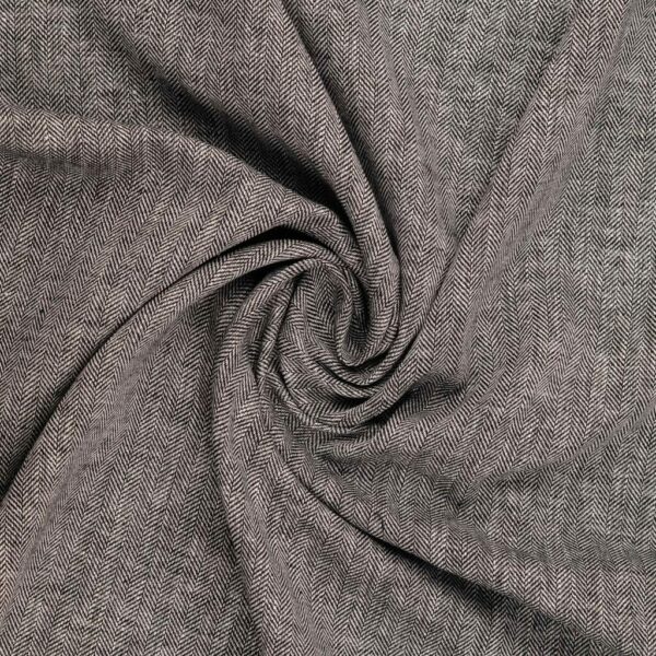 HALVLINNE FISKBENSRAND 5MM SVART/OFF WHITE FG 5001