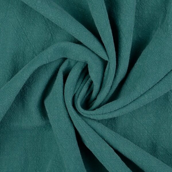 Stentvättat lin petrolturkos fg 7038