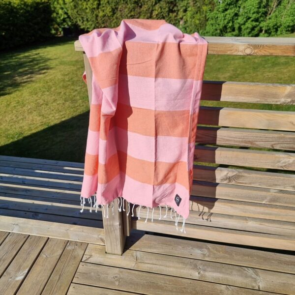 HAMAMHANDDUK KOCHI 80X180 CM ROSA/ORANGE