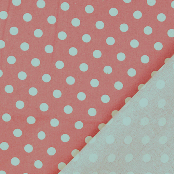 Bomullstyg Vintage-pricken mörk gammalrosa fg 5020