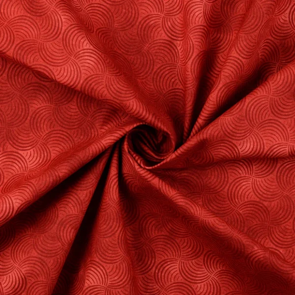 Bomullstyg Quilt-geometri dimmig djupröd fg 5020