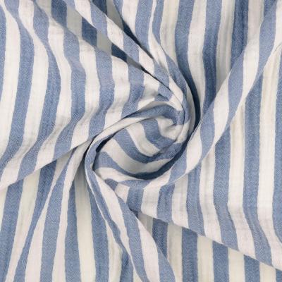 MUSLIN BLOCKRAND BLÅ FG 0801