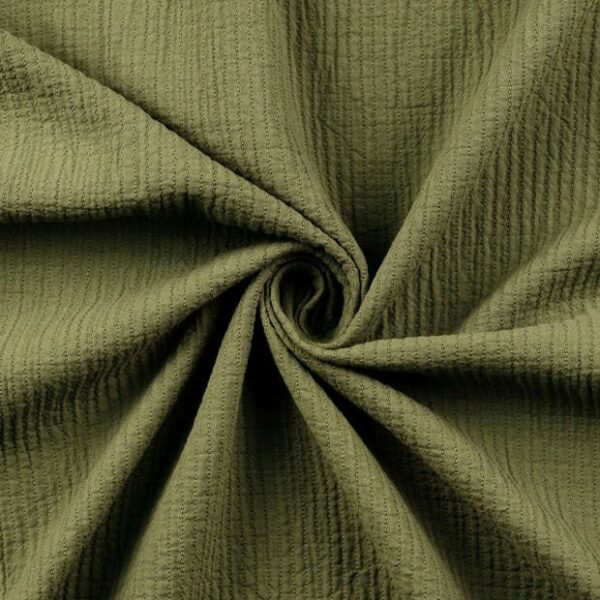 Quiltad muslin Söm Militärgrön fg 5032