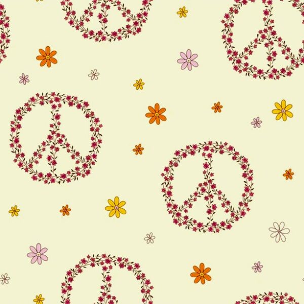 TRIKÅ PEACE AND FLOWER CREMÉVIT/ROSA FG 51