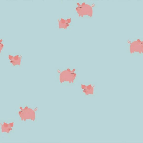 TRIKÅ LILLGRISEN LJUSBLÅ/ROSA FG 2