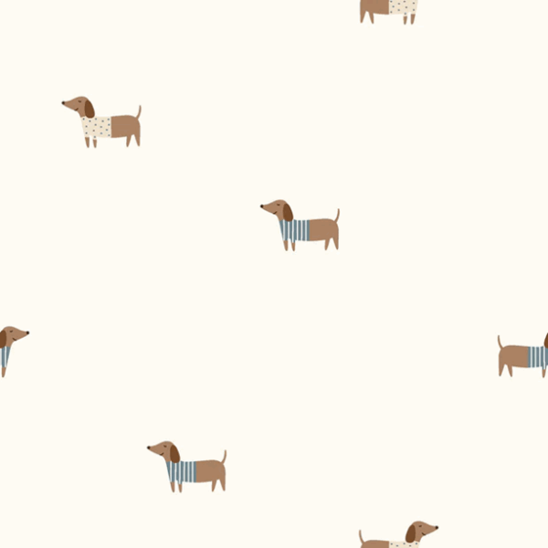 Trikå Charmtroll i väst off white/brun fg