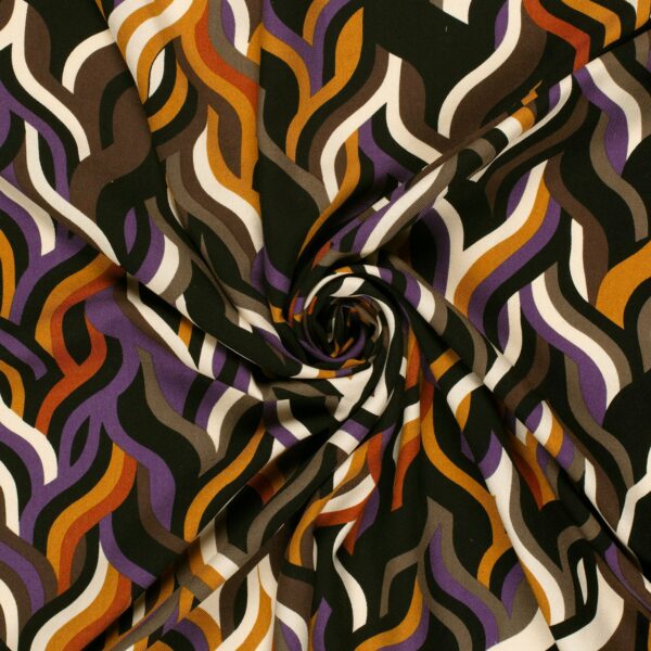 Viskostwill Höstfläta svart/brun fg 53