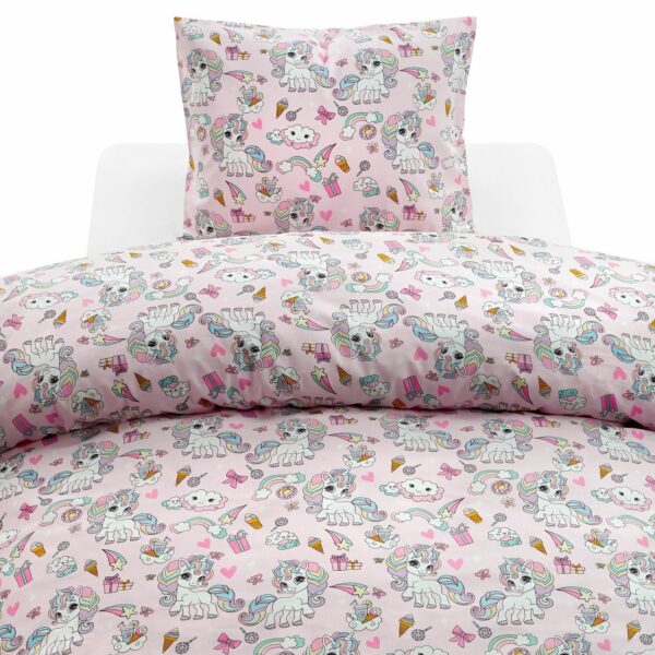 BÄDDSET ENHÖRNING ROSA