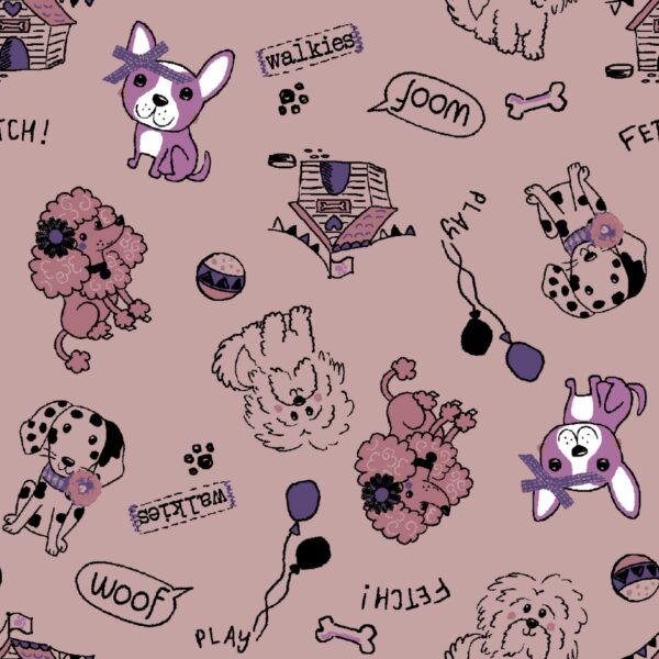 TRIKÅ WOOF ROSA/LILA FG 113