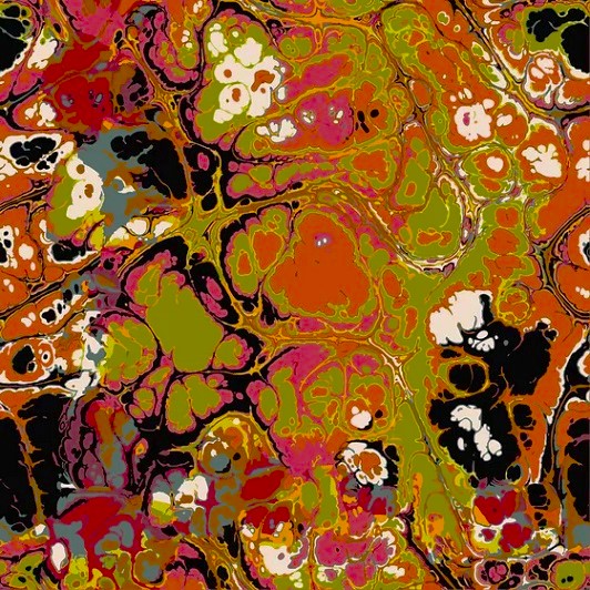 JOGGING MARMORERING ORANGE/ENG.RÖD/GRÖN FG 570