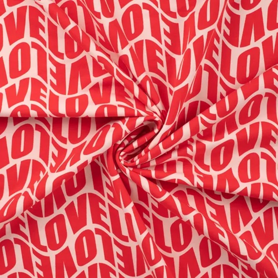 JOGGING LOVE LOVE ROSA/RÖD FG 110