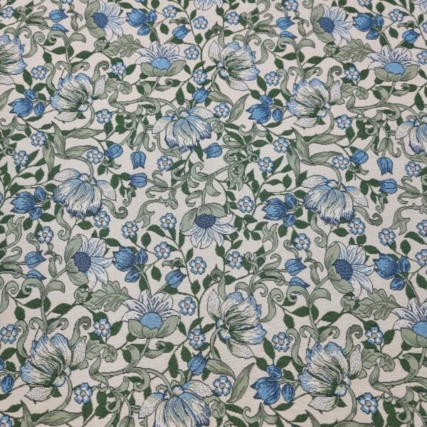 MÖBELTYG GOBELÄNG MOLLY BLÅ LJUS BOTTEN FG 1