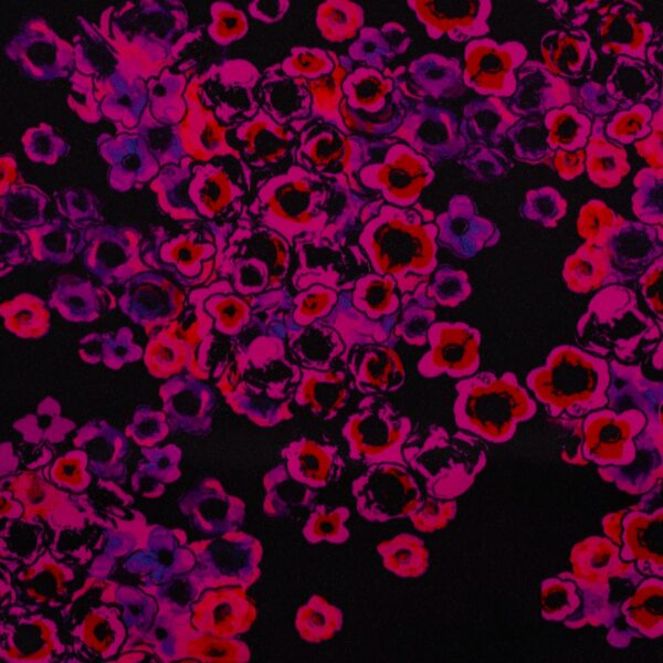 VISKOSSATIN LYXA MIG MUCHO SVART/CERISE FG 4