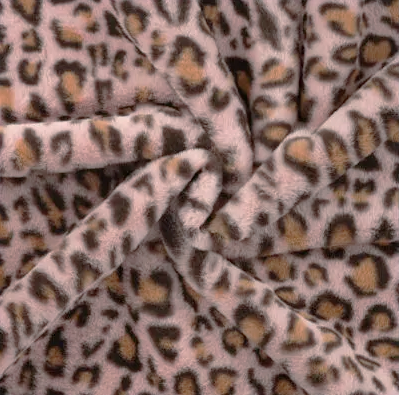 FUSKPÄLS LEOPARD ROSA/BEIGE FG 130