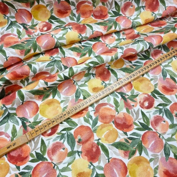 INREDNINGSTYGER ÄPPLET OFF WHITE/GRÖN/PERSIKA FG 1