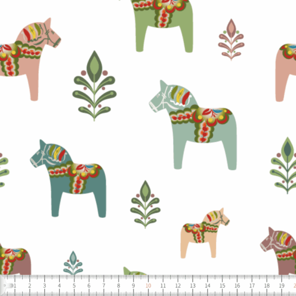 Trikå eko Dalaskimmer pastell