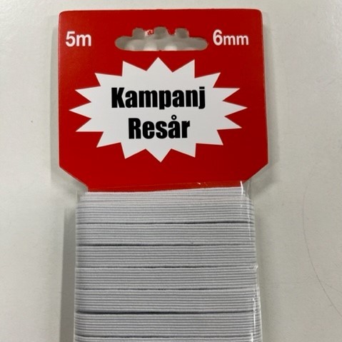 TILLBEHÖR RESÅR 6MM VIT 5M