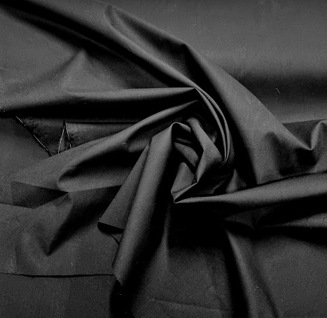 BOMULLSPOPLIN CRISP SVART FG 69