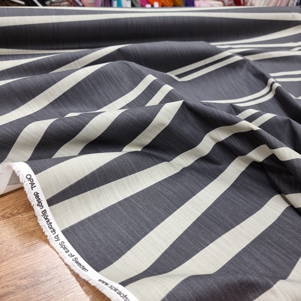 Inredningstyg Opal gråsvart