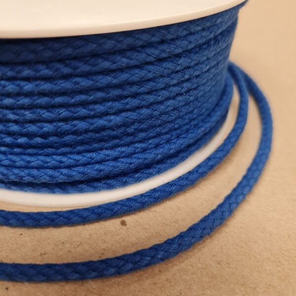 TILLBEHÖR BOMULLSSNODD 4MM KLARBLÅ FG 66