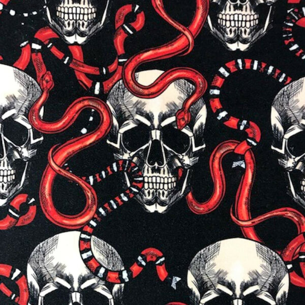 TRIKÅ SNAKE AND SCULL SVART