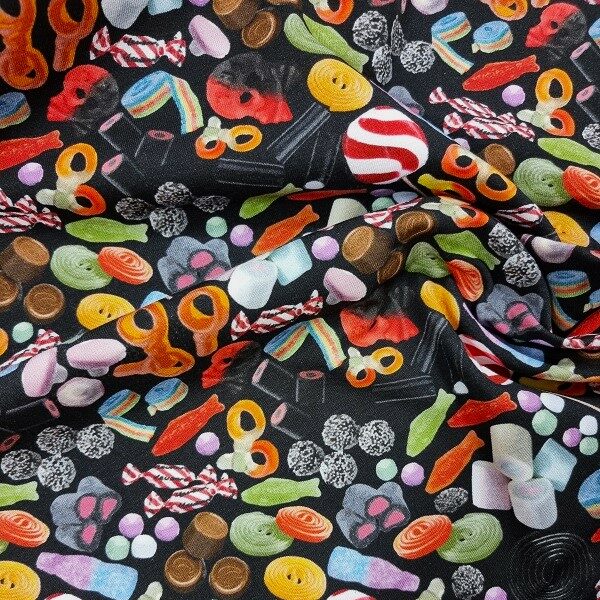 EKOTRIKÅ SMÅGODIS  SVART/MULTI