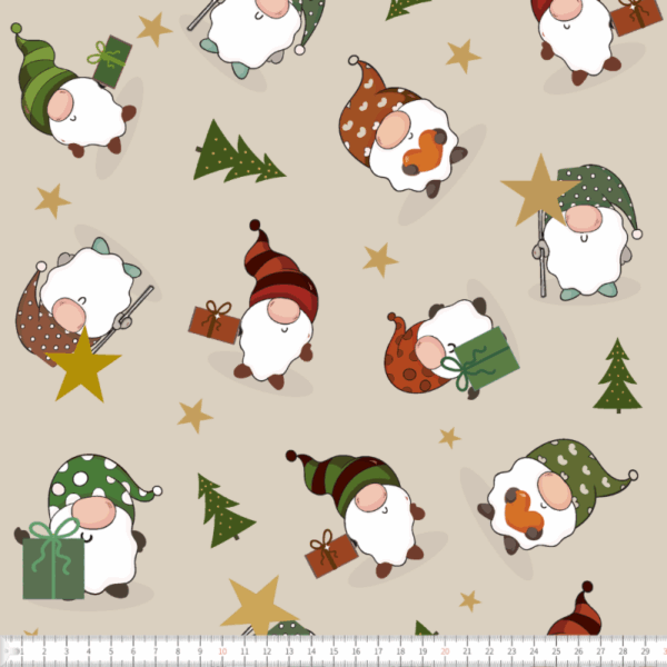 TRIKÅ EKO TOMTEGÄNGET MED GRANAR BEIGE