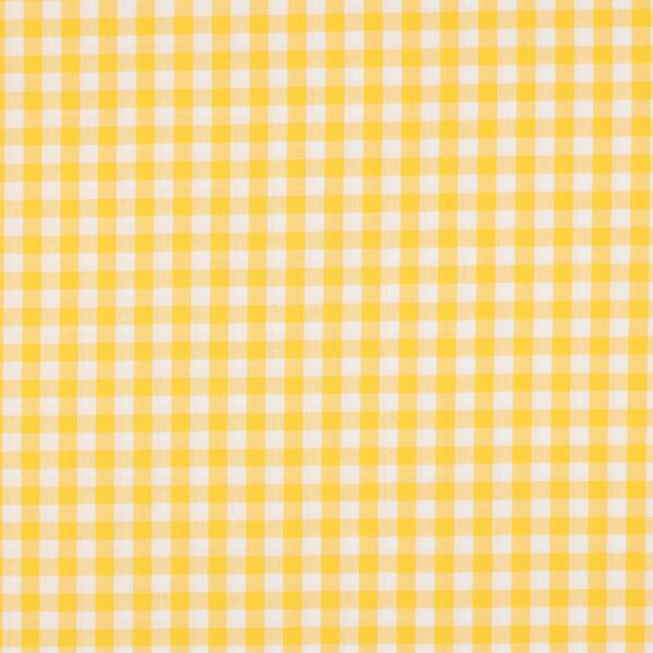 Bomullstyg Skjortklassiker gul rutig 10mm fg 87040