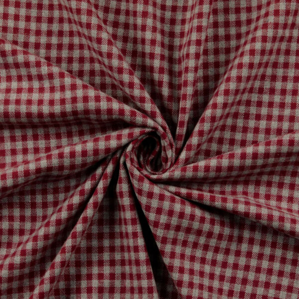 Flanell Julgos engelsktröd/grå fg 5020