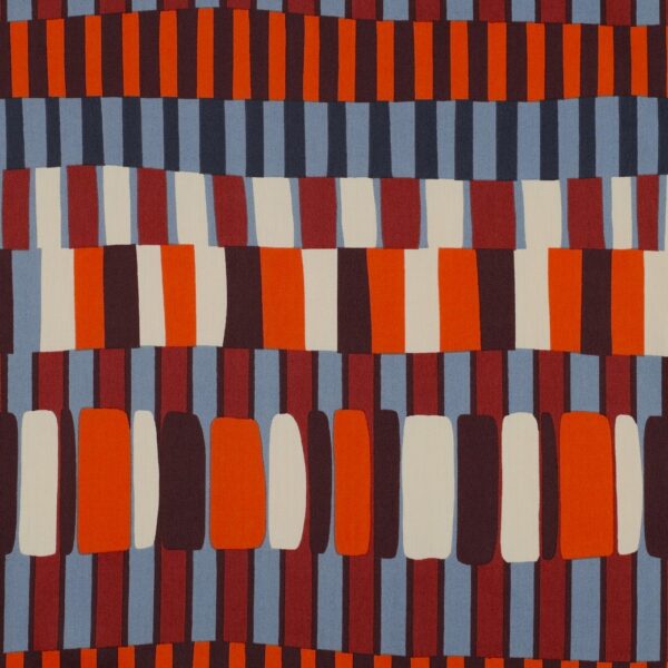 Bomull/viskos Randkollektivet rost/blå fg 2