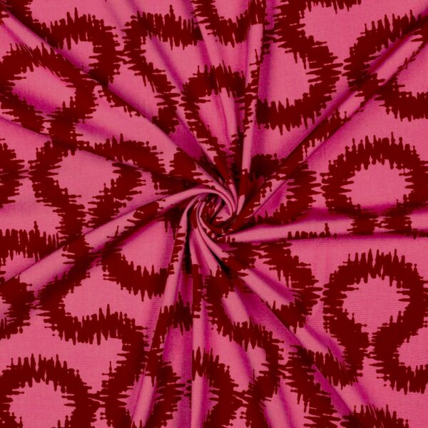 Viskos Rorschach rosa/röd fg 2