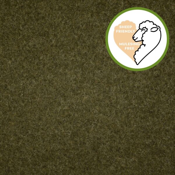 Ull Walkloden melange mossgrön fg 5032