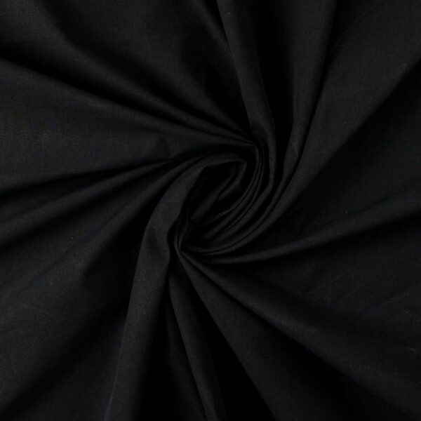 Bomullspoplin Stonewashed svart fg 7001