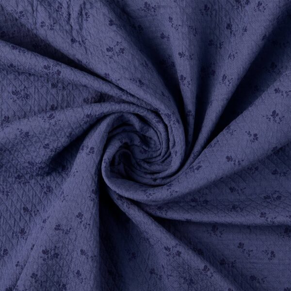 Bomullstyg Cottage Liten blå/blå fg 5028