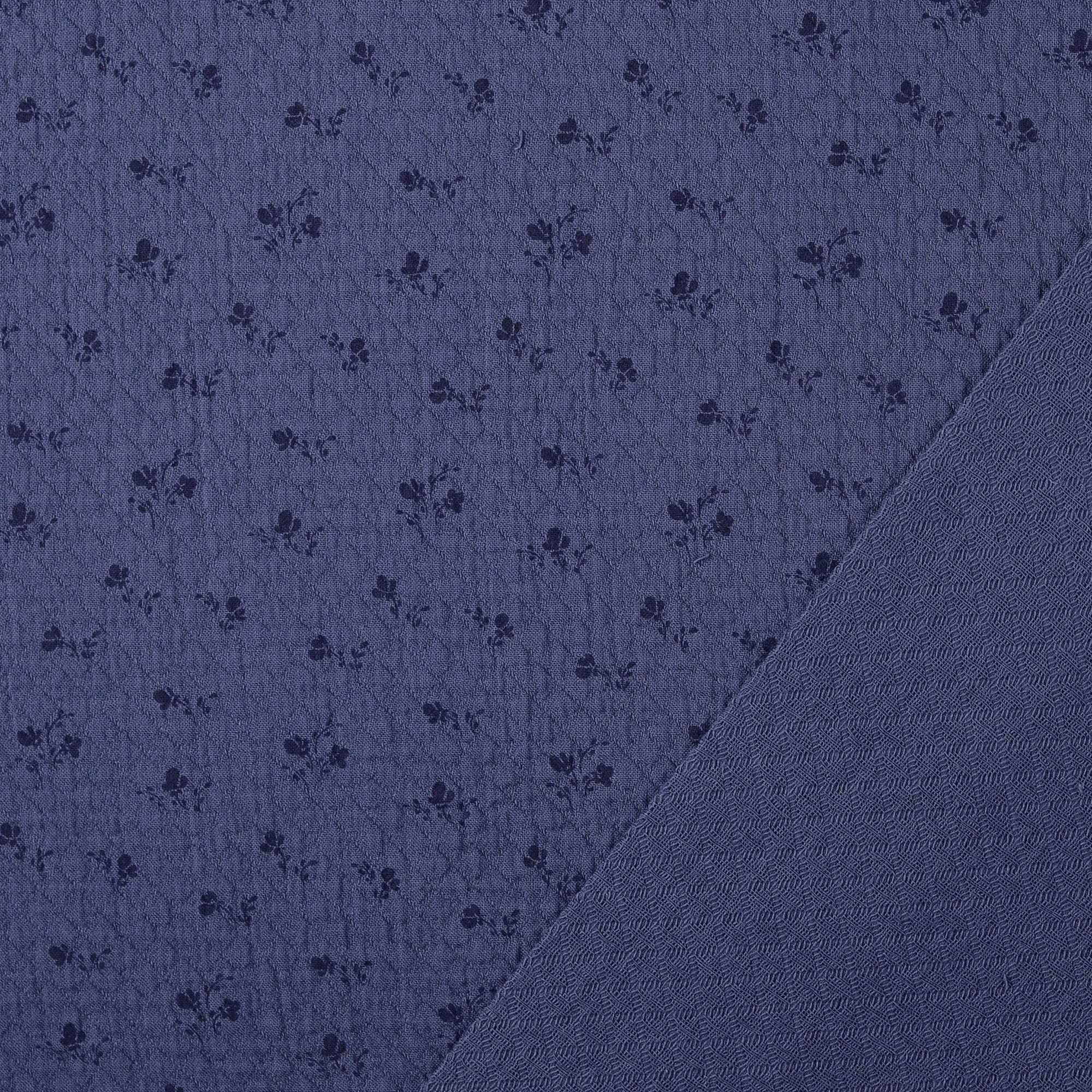 Bomullstyg Cottage Liten blå/blå fg 5028 - Bild 2