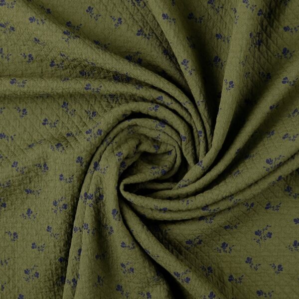 Bomullstyg Cottage Liten grön/blå fg 5031