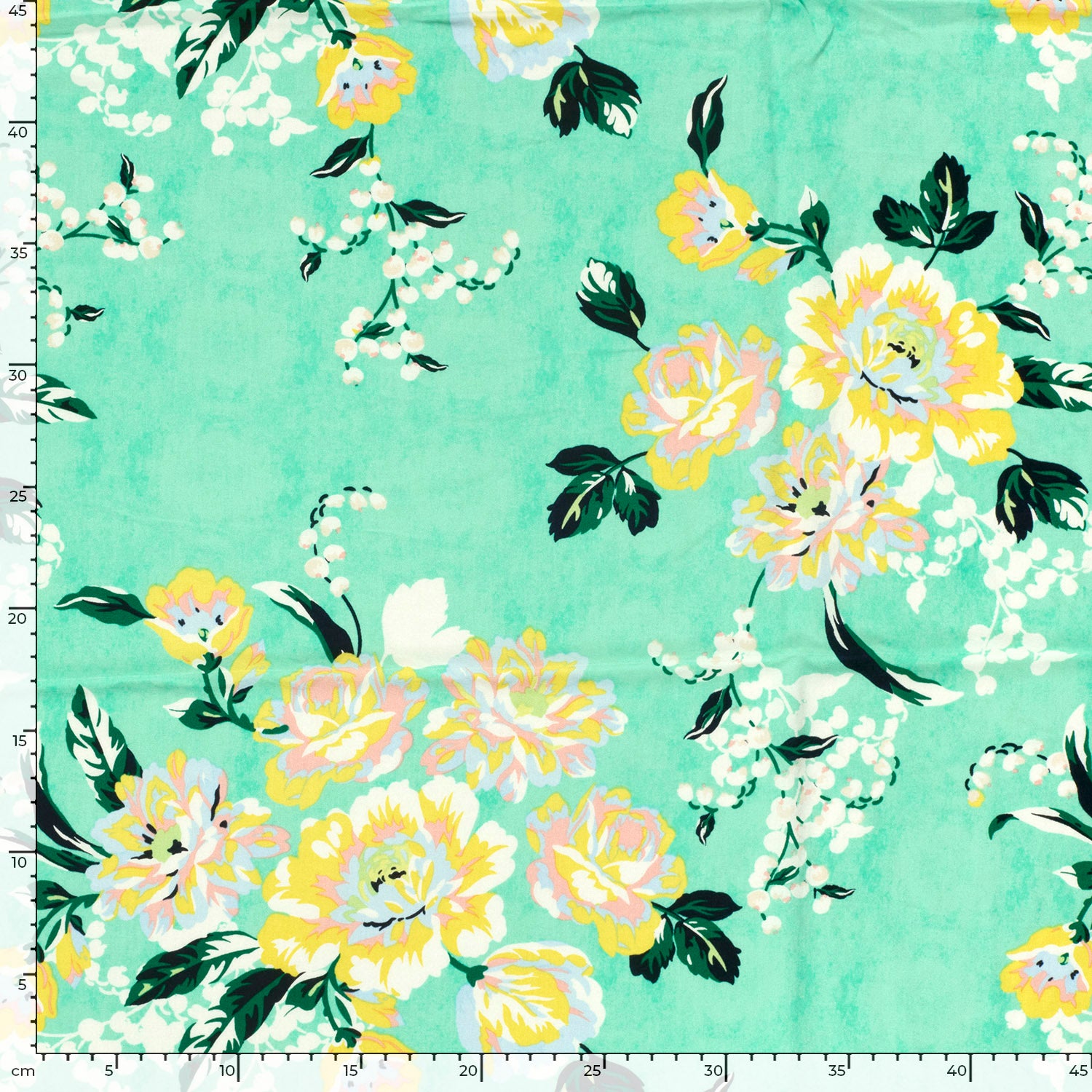 Bambuviskos Blomprakt mint/gul fg 21 - Bild 3