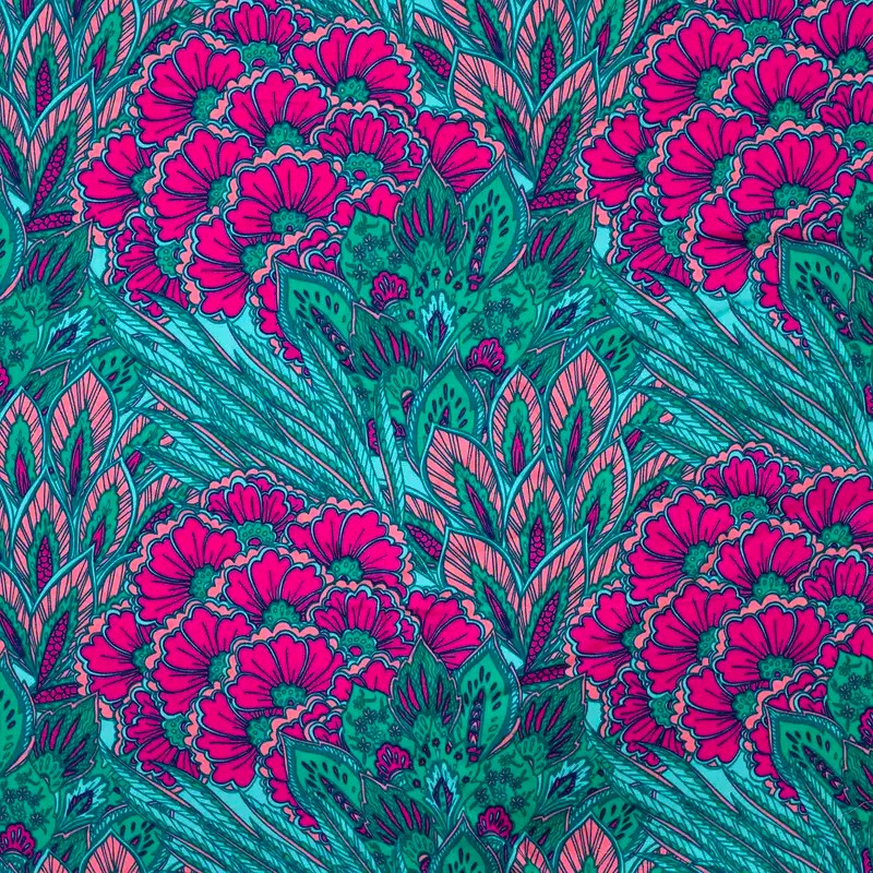 Viskossatin Pump it up turkos/cerise fg 932 - Bild 3